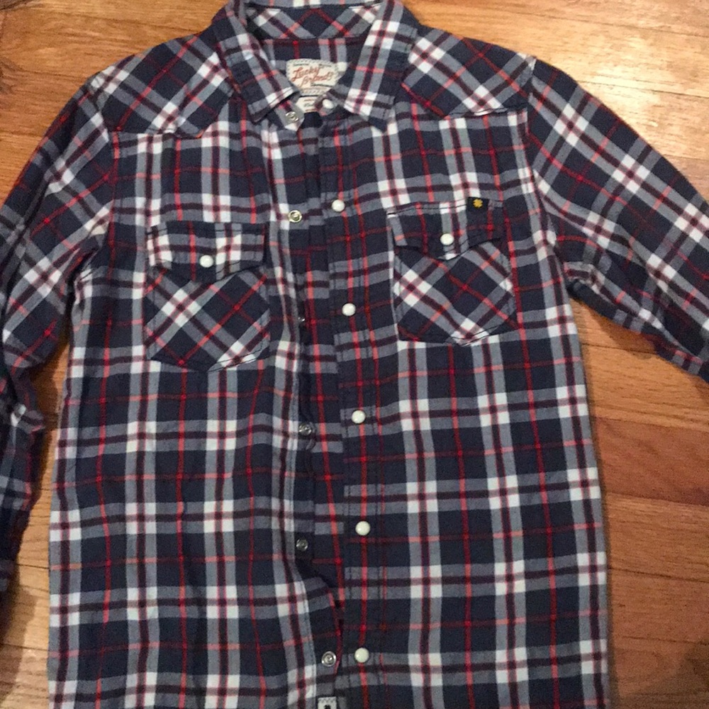 Plaid button up! Lucky Brand